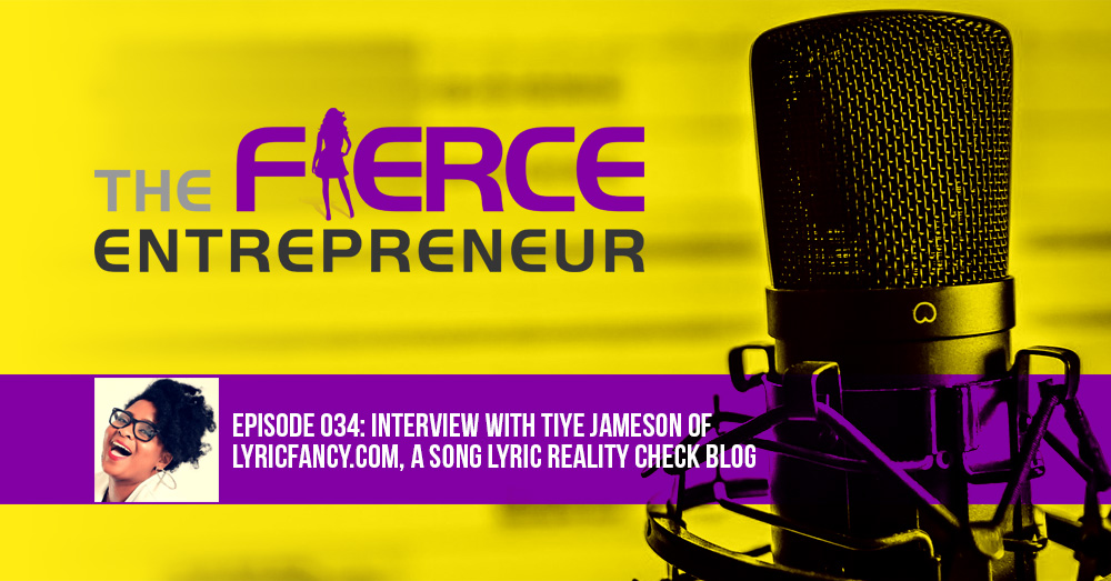 #034 – Interview with Tiye Jameson of LyricFancy.com, a Song Lyric Reality Check Blog